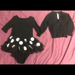 Girls Black Dress, Panty & Sweater, Size 18 Months